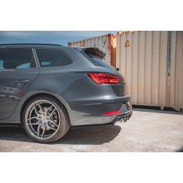 Накладки сплиттеры боковые на задний бампер на Seat III Cupra / FR рестайл